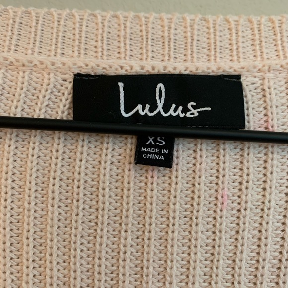 Lulus Oversized Pink Sweater XS - Picture 5 of 6